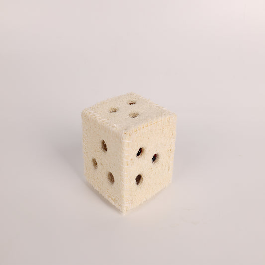 Bell Cube Dog Toy Cat Toy Natural Loofah Bite-Resistant