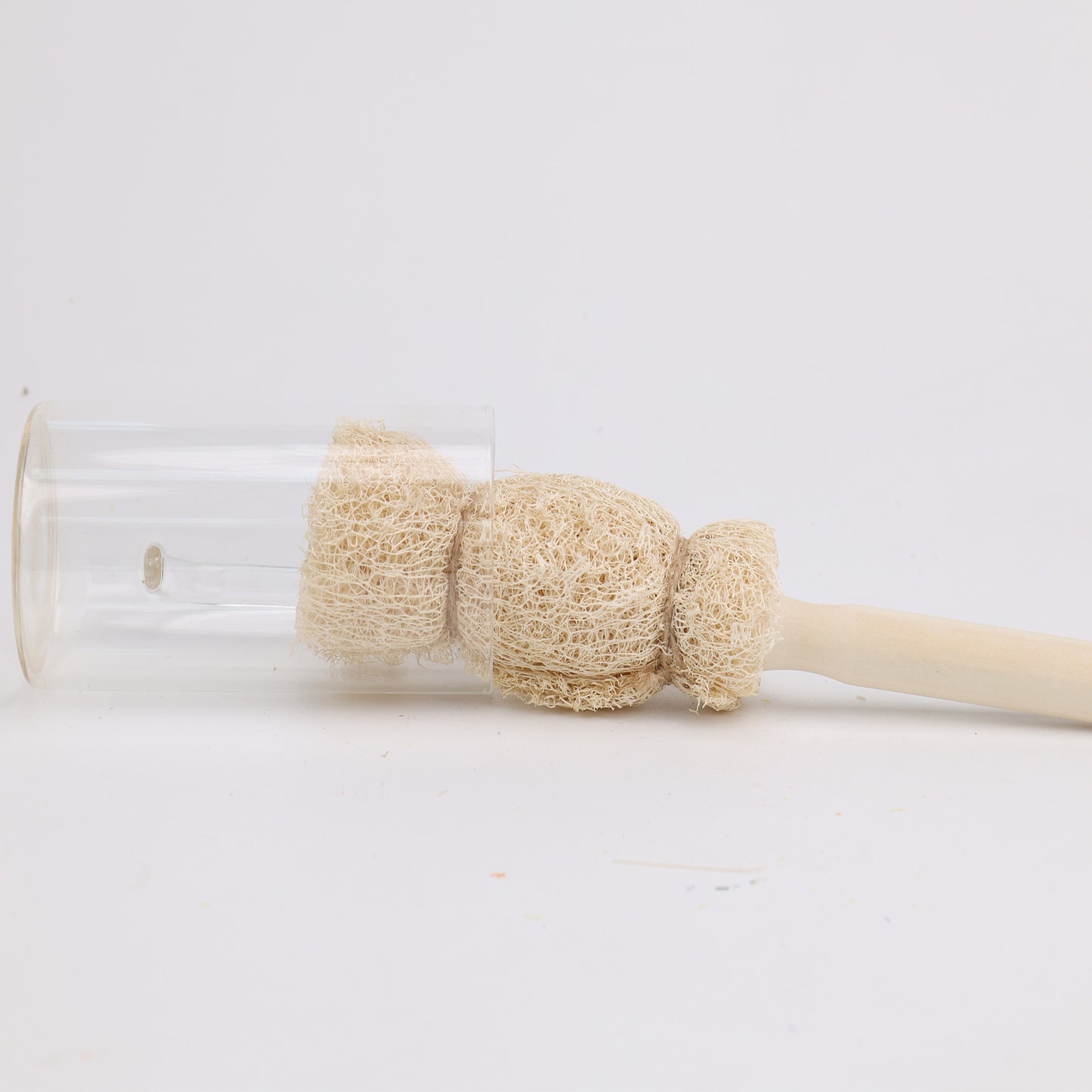 Natural Loofah Handle Brush·Eco-Friendly·Powerful Cleaning·Long-Lasting | Designed for Cup Cleaning | Zero-Waste Lifestyle Essential