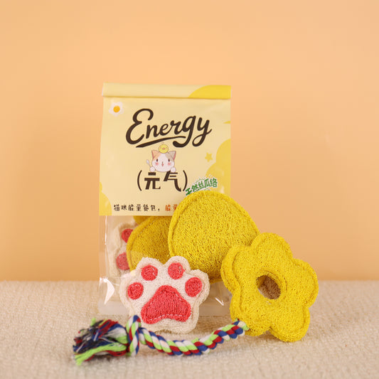 Natural Loofah Cat Toys-Eco-Friendly · Fun · Irresistible to Cats
