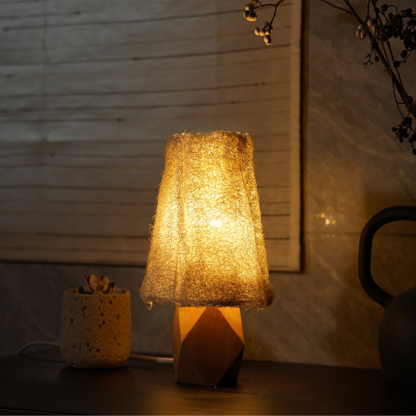 Artisanal Luffa Pendant Light for Modern Rustic Interiors