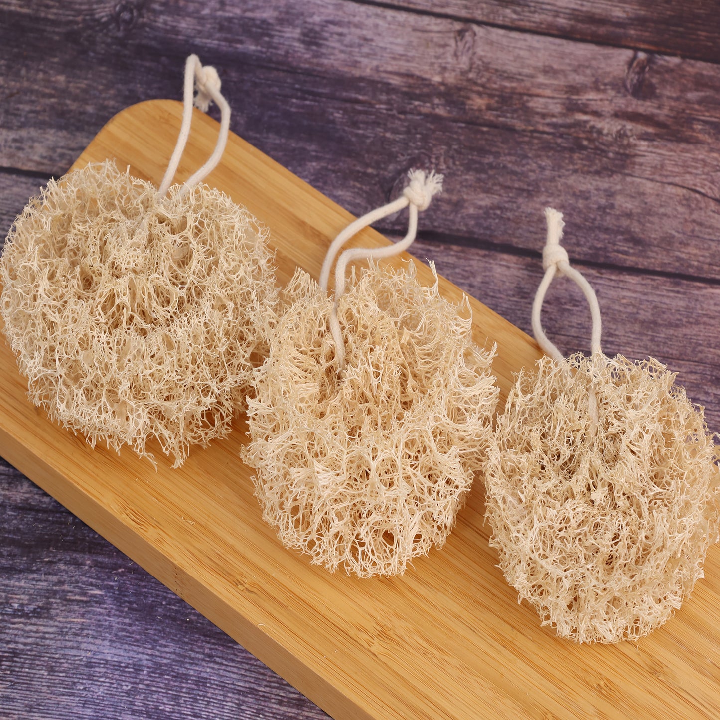 Natural & Eco-Friendly Loofah Scrubber Ball – Made from Mature Hard Loofah, Powerful Cleaning Without Scratching Pans