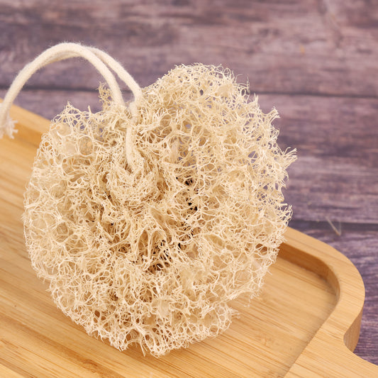 Natural & Eco-Friendly Loofah Scrubber Ball – Made from Mature Hard Loofah, Powerful Cleaning Without Scratching Pans