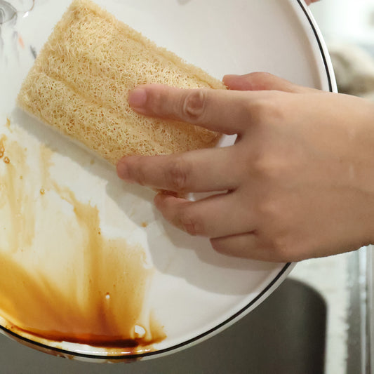 Natural Luffa Sponge for Kitchen – Eco-Friendly, Biodegradable & Plastic-Free Scrubber