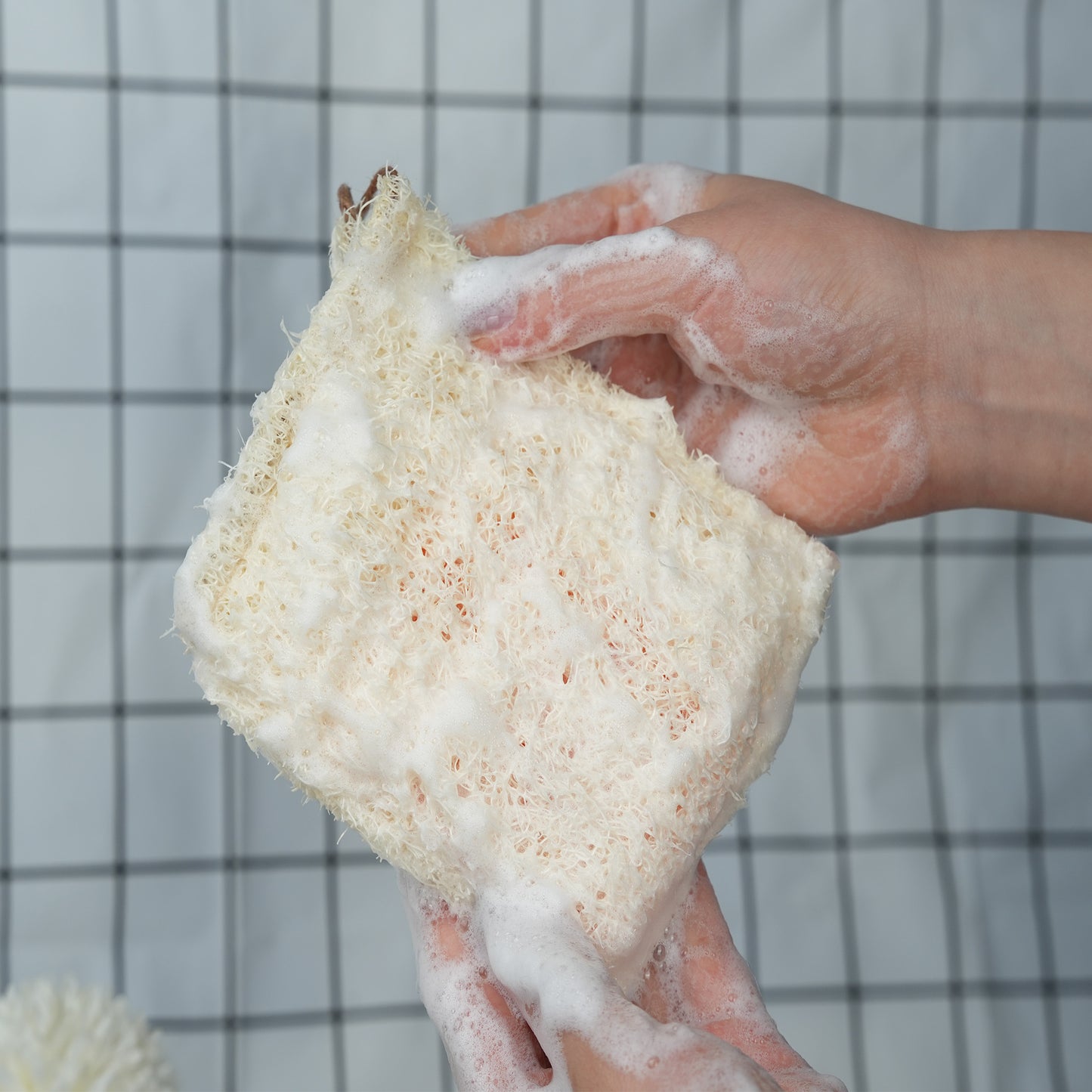 Luffa Sponge Soap Bubble Bag Handmade Soap Bubble Bag Bath Exfoliating Luffa Foam Net