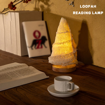 Loofah Table Lamp with Reading Light--Bamboo Shoot Shape