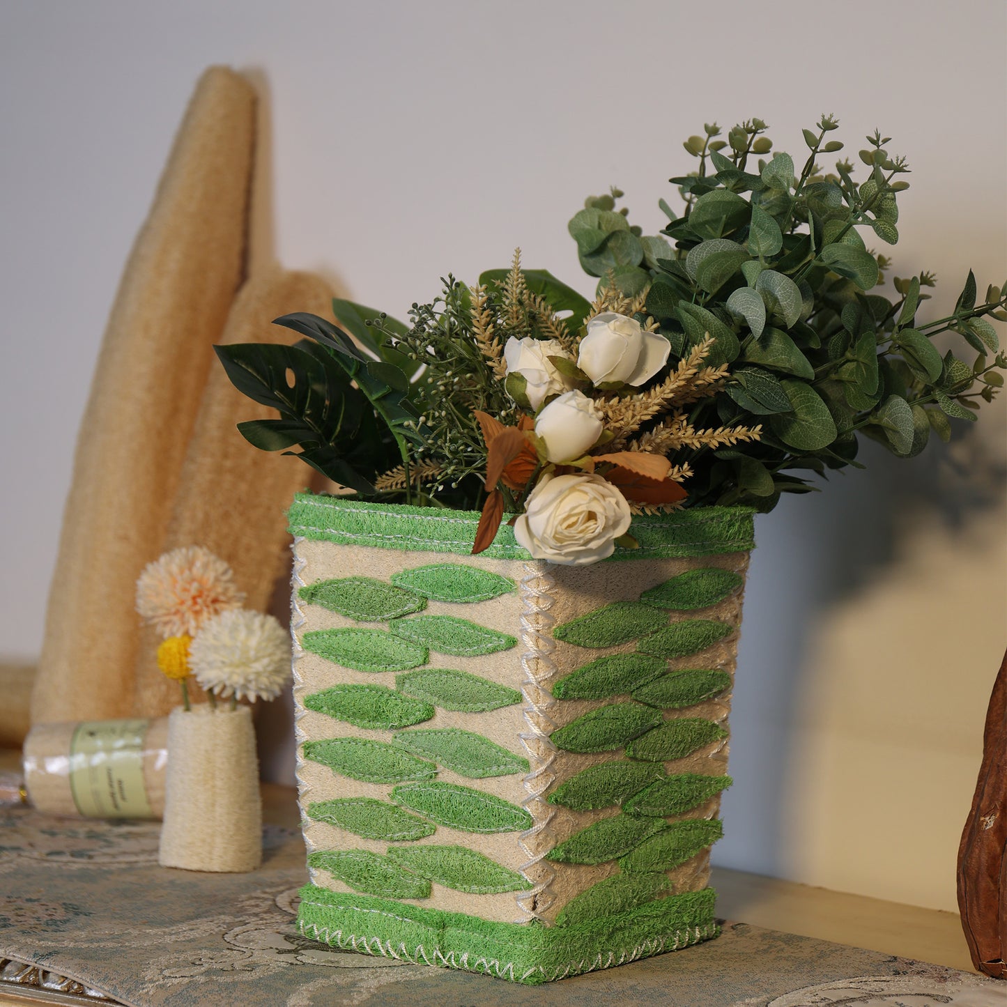 Loofah Home Basket Crafts