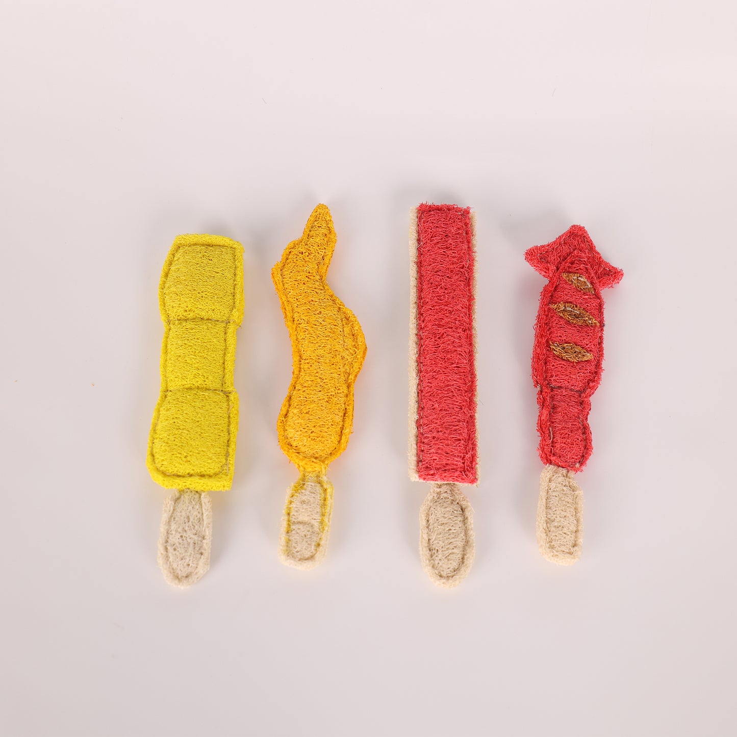 4 Piece BBQ Grill Toy Set for Cats – Interactive Fun with Fish, Shrimp & Meat