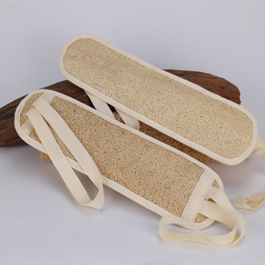 Natural Loofah Back Scrubber-Deep Exfoliation · Skin-Friendly · Eco Biodegradable · Ultimate Bathing Companion