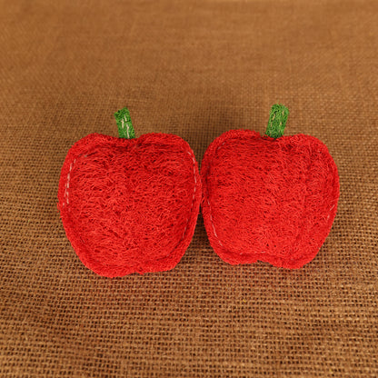 Natural Loofah Cat Toys - Fruit Series (Apple/Pear/Avocado)