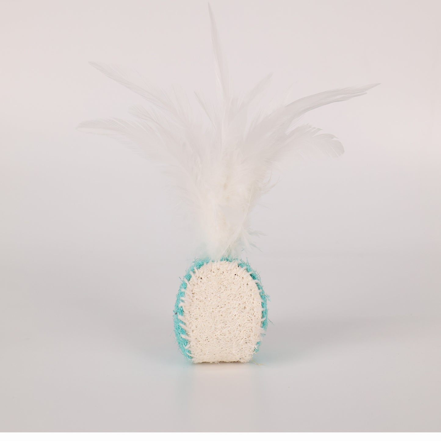 Pet Feather Cat Ball Elastic Ball Loofah Self-entertainment Interactive Venting Artifact Bite-resistant Teething Ball Cat Toy Stick