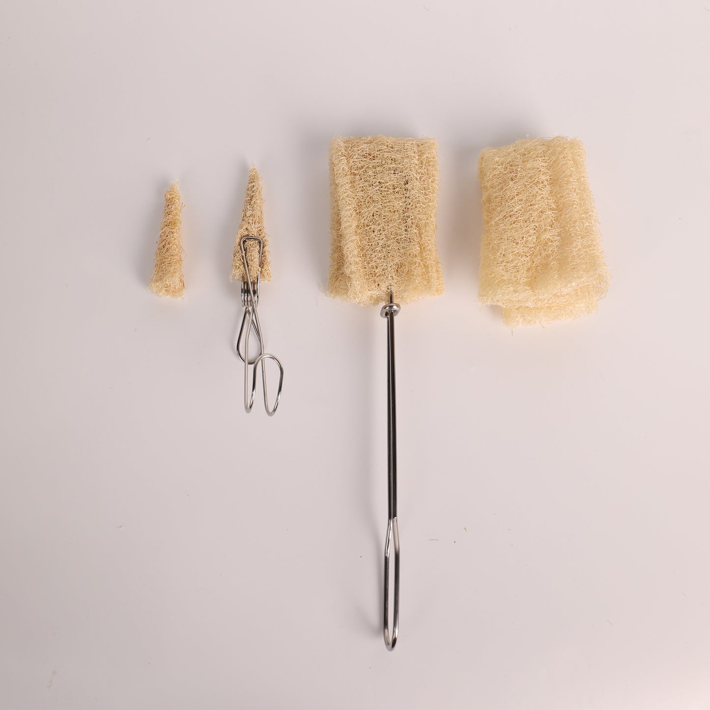 Zero Residue, 100% Safe - Eco Loofah Cleaning Brush