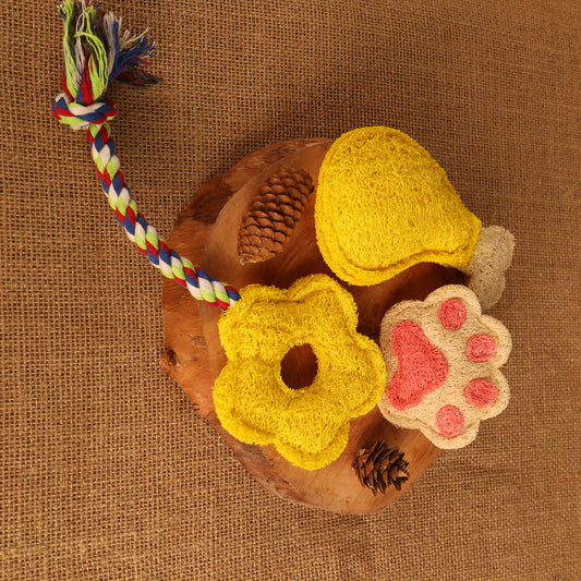 Natural Loofah Cat Toys-Eco-Friendly · Fun · Irresistible to Cats