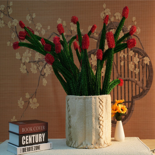 Nature's Craft-The Rustic Beauty of Loofah Flower Baskets-Free Shipping
